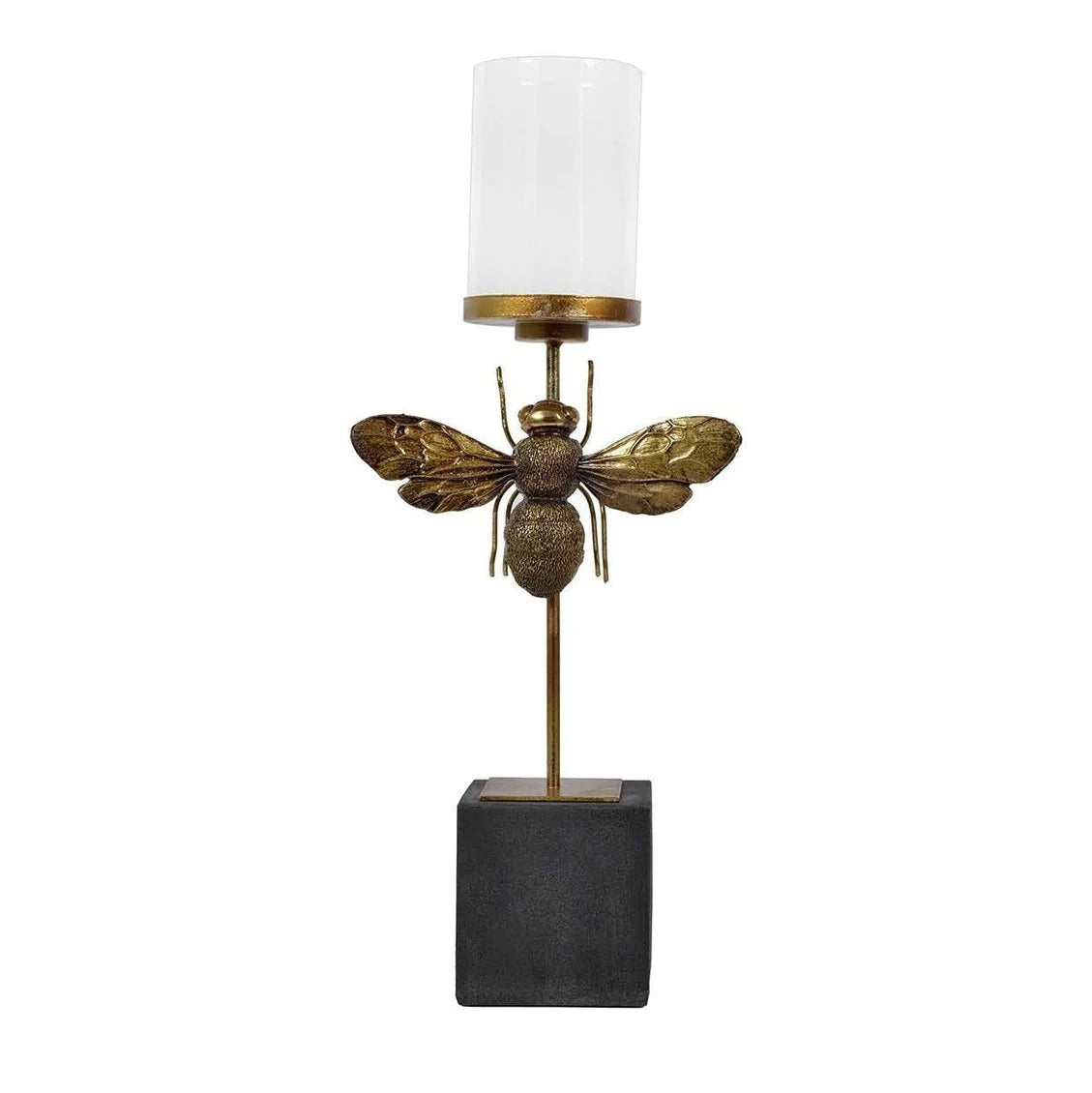 Track lighting for creating a moody atmosphereBumble Bee Candleholder - Antique Gold Finish