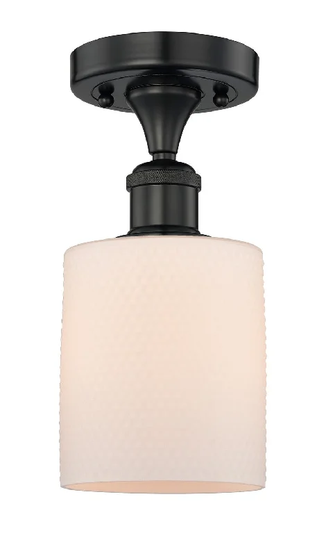 Industrial Lighting for Electronics ManufacturingEdison One Light Semi-Flush Mount