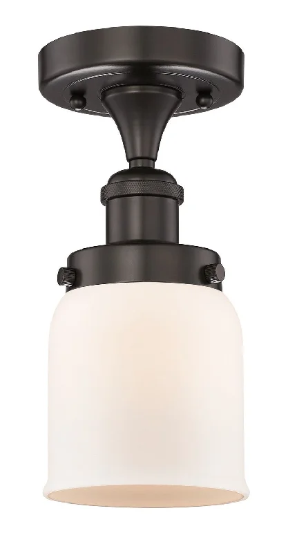 Industrial Ceiling - Mounted Lighting for Assembly PlantsEdison One Light Semi-Flush Mount