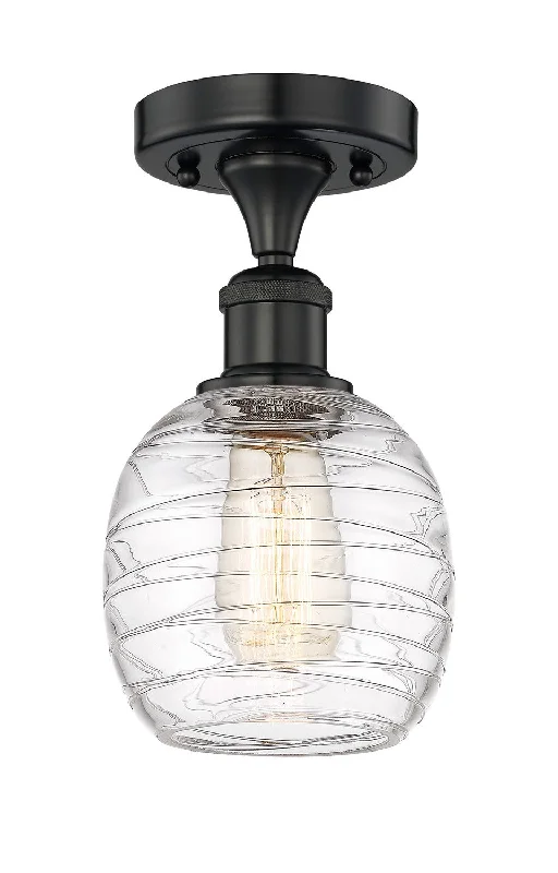 Industrial Lighting for Automotive Manufacturing PlantsEdison One Light Semi-Flush Mount