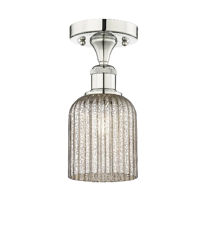 Industrial Pendant Lighting for Machine ShopsEdison One Light Semi-Flush Mount
