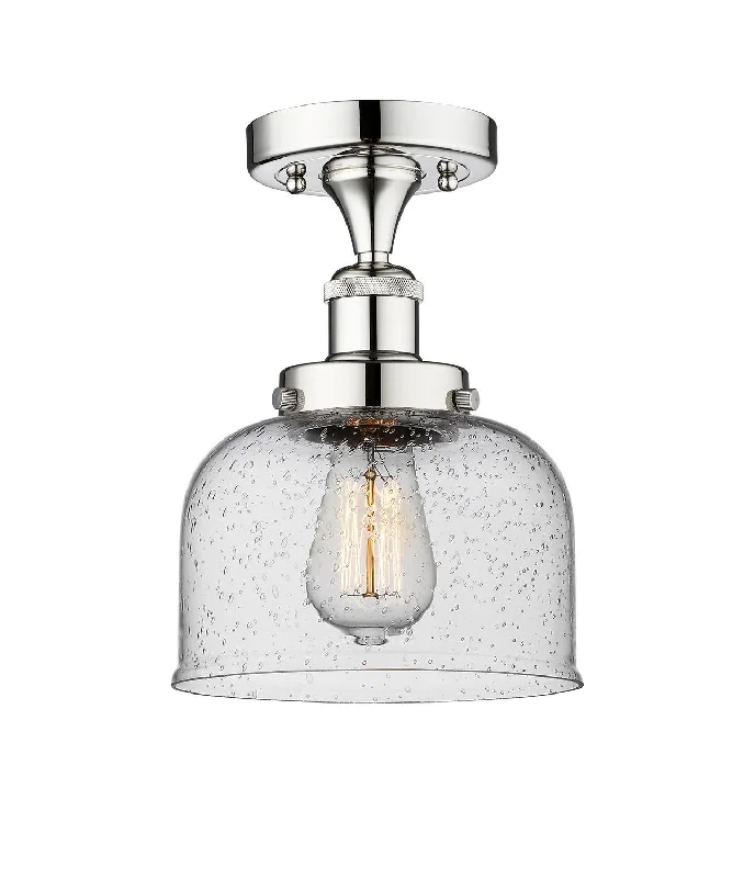 Industrial Area Lighting for Large Open SpacesEdison One Light Semi-Flush Mount