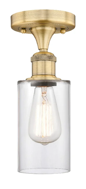 Industrial Lighting for Furniture FactoriesEdison One Light Semi-Flush Mount