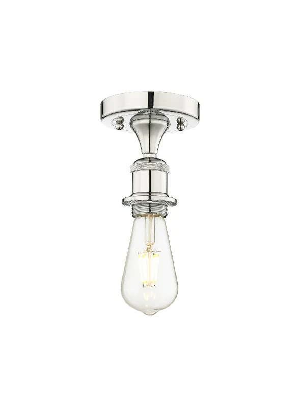 Industrial Exit Sign Lighting for Quick EvacuationEdison One Light Semi-Flush Mount