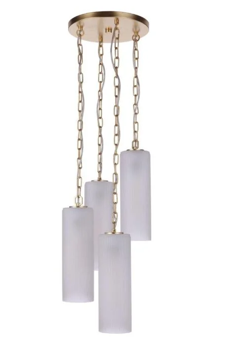 Energy - efficient track lighting fixturesCraftmade 57994-SNG Myos 4 Light Pendant in Sunset Gold