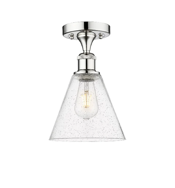 Industrial Lighting for Printing Press FacilitiesEdison One Light Semi-Flush Mount Industrial Lighting for Printing Press FacilitiesEdison One Light Semi-Flush Mount
