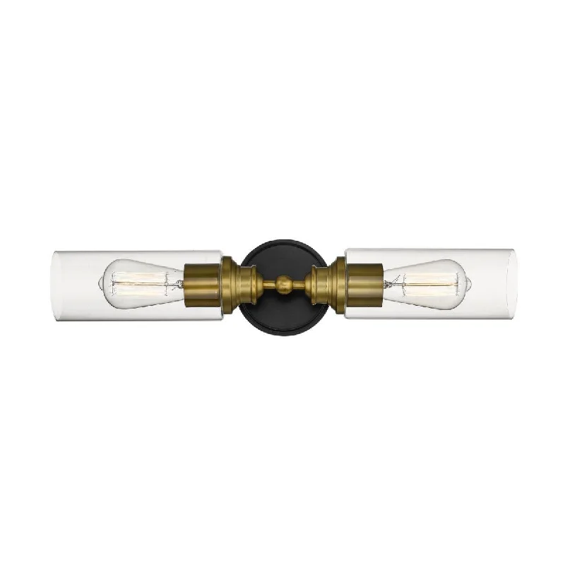 Industrial Lighting for Chemical Plants24 in. Vanity Light 2 Lights Bronze Finish