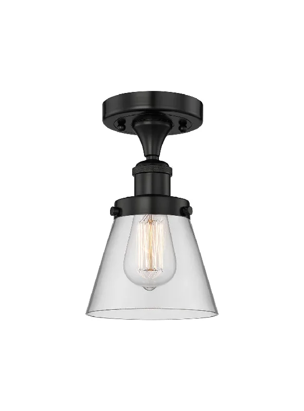 Industrial Pendant Lighting for Machine ShopsEdison One Light Semi-Flush Mount