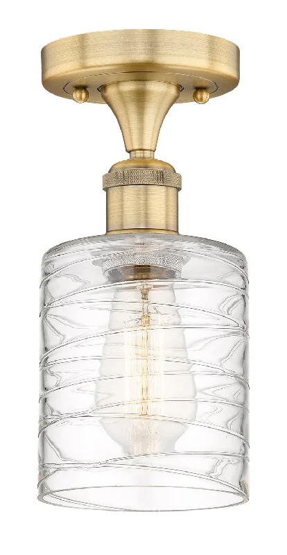 Corrosion - Resistant Industrial Lighting for Coastal FactoriesEdison One Light Semi-Flush Mount