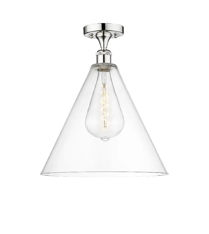 Industrial Lighting for Food Processing FactoriesEdison One Light Semi-Flush Mount