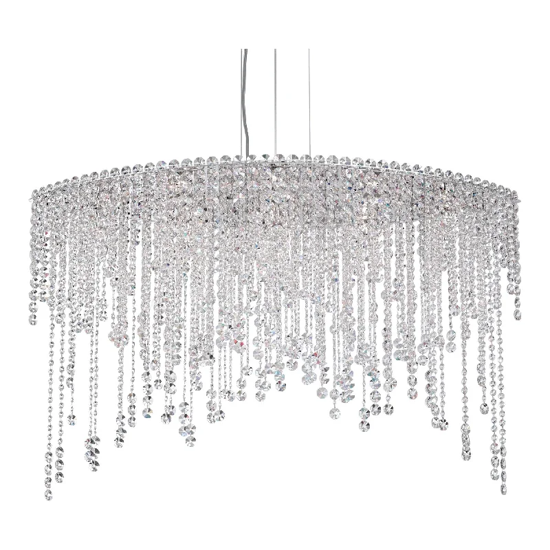 Track lighting with clear glass shadesChantant 8-Light Pendant