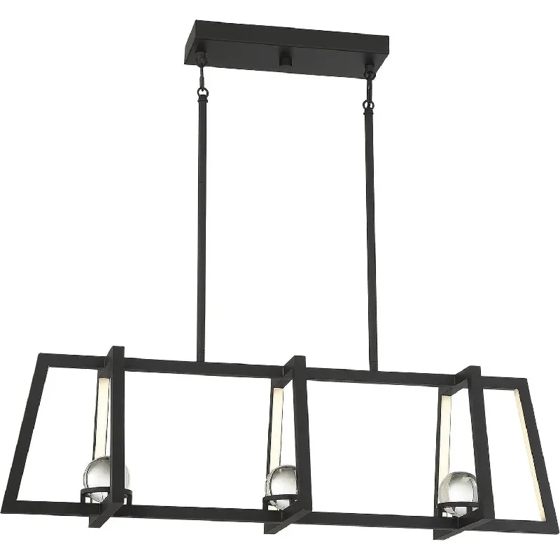 Track lighting for illuminating walkwaysHaven LED Linear Chandelier