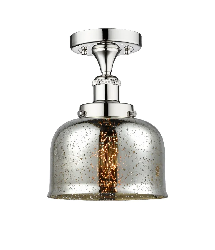Industrial Pendant Lighting for Machine ShopsEdison One Light Semi-Flush Mount