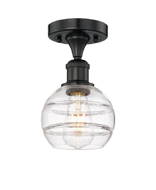 Industrial Lighting for Woodworking FactoriesEdison One Light Semi-Flush Mount