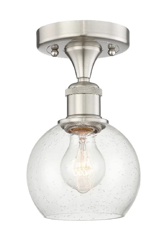 Waterproof Industrial Lighting for Wet AreasEdison One Light Semi-Flush Mount