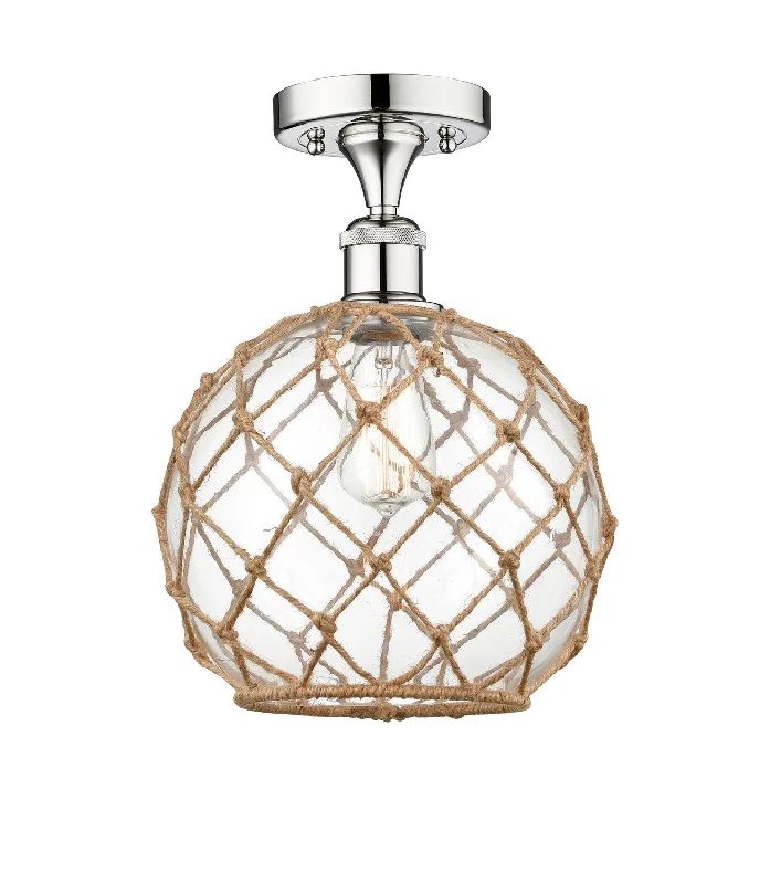 Industrial Task Lighting for Precision WorkstationsEdison One Light Semi-Flush Mount