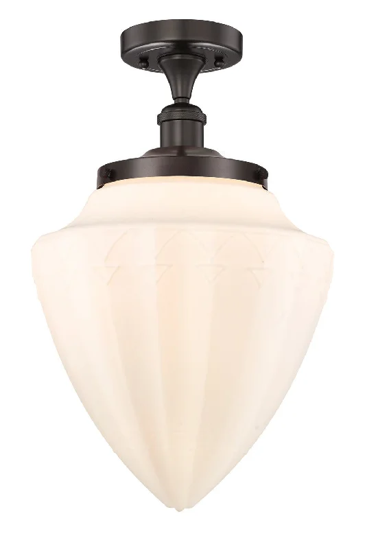 Waterproof Industrial Lighting for Wet AreasFranklin Restoration LED Semi-Flush Mount Waterproof Industrial Lighting for Wet AreasFranklin Restoration LED Semi-Flush Mount