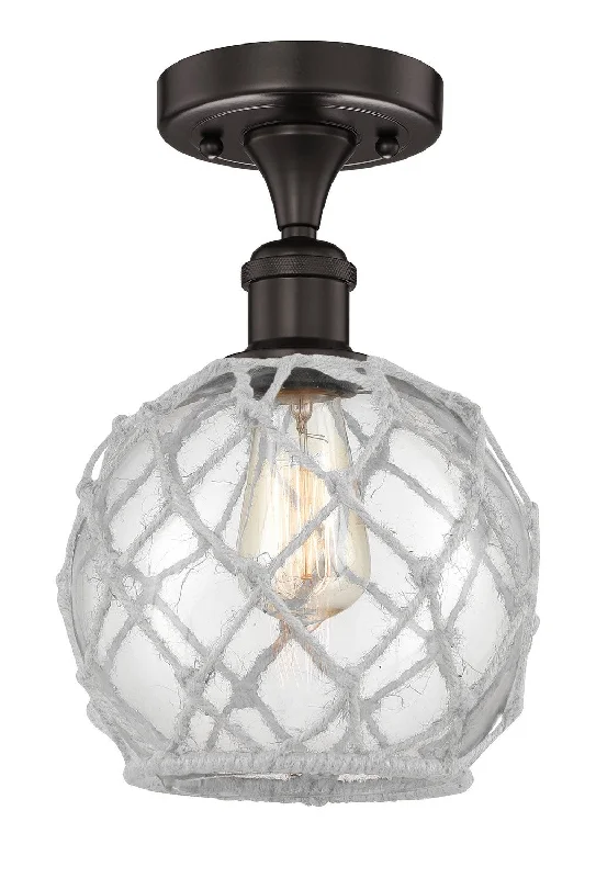Corrosion - Resistant Industrial Lighting for Coastal FactoriesEdison One Light Semi-Flush Mount