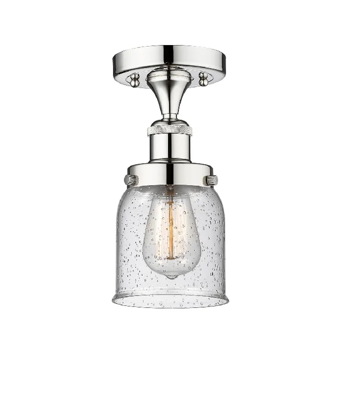 Industrial Lighting for Metal Fabrication ShopsEdison One Light Semi-Flush Mount