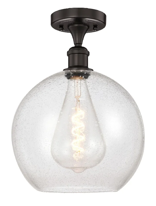 Industrial Ceiling - Mounted Lighting for Assembly PlantsEdison One Light Semi-Flush Mount