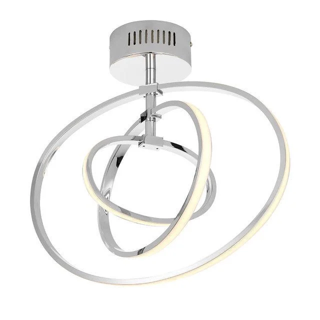 Low - voltage track lighting for safetyZodiac 3Lt Semi Flush - Black/Chrome
