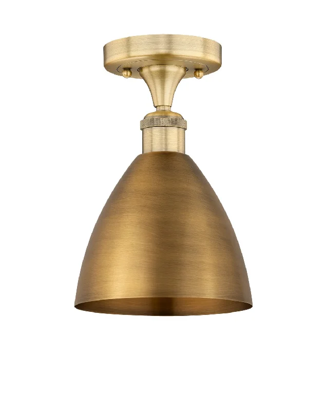 Industrial Wall - Mounted Lighting for Workshop WallsEdison One Light Semi-Flush Mount