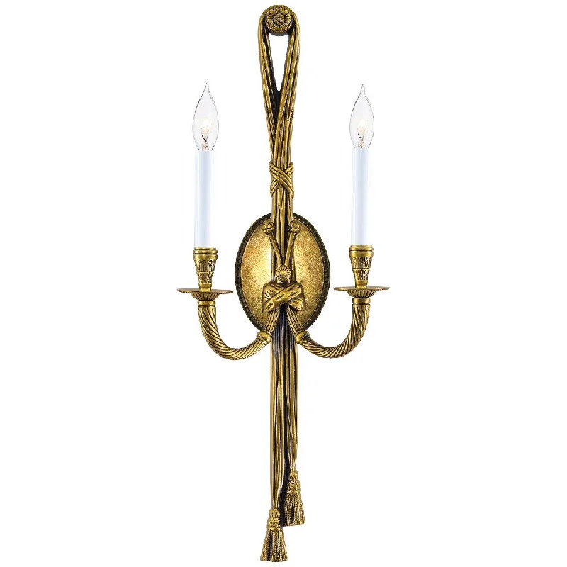 Durable Industrial Lighting for Harsh EnvironmentsMetropolitan Oversized 25 in. 2 lights LED Vanity Light Gold Finish