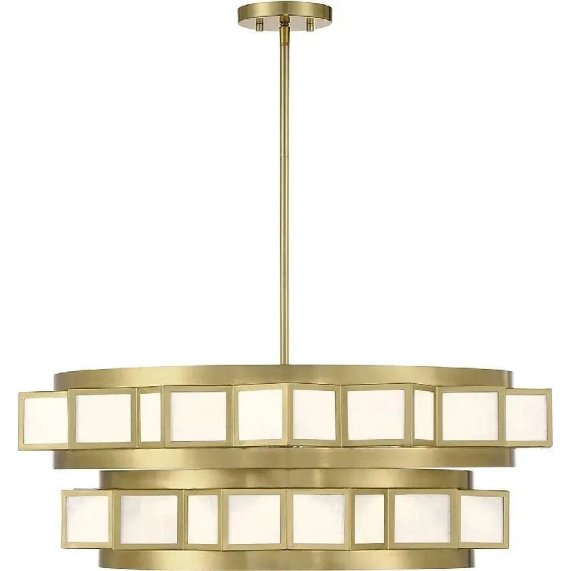 Track lighting with a brushed nickel finishGideon Chandelier