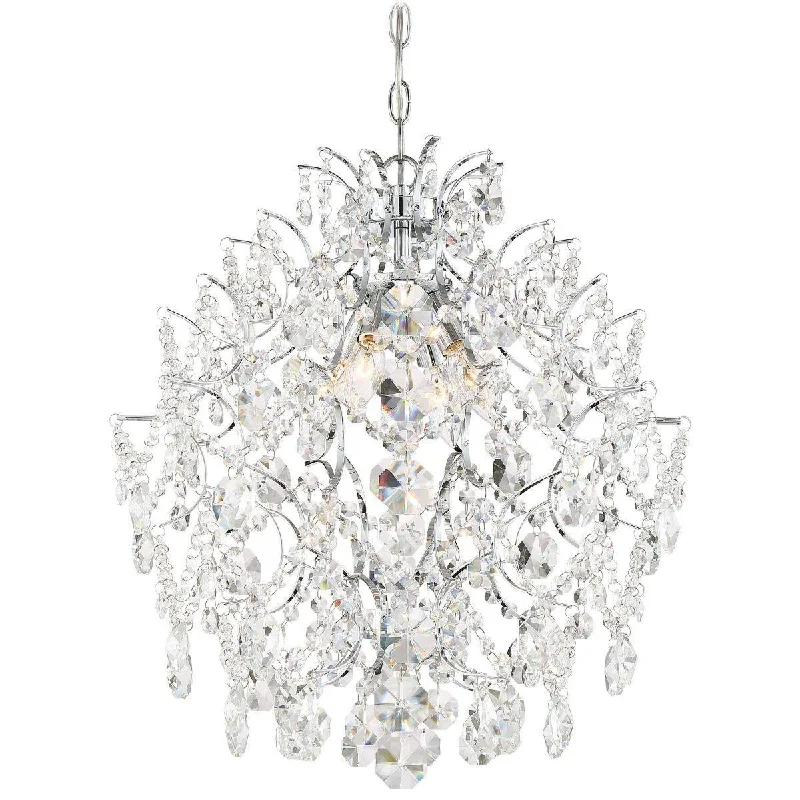 High - Bay LED Industrial Lighting for WarehousesIsabella's Crown 18 in. 4 Lights Chandelier Chrome finish High - Bay LED Industrial Lighting for WarehousesIsabella's Crown 18 in. 4 Lights Chandelier Chrome finish