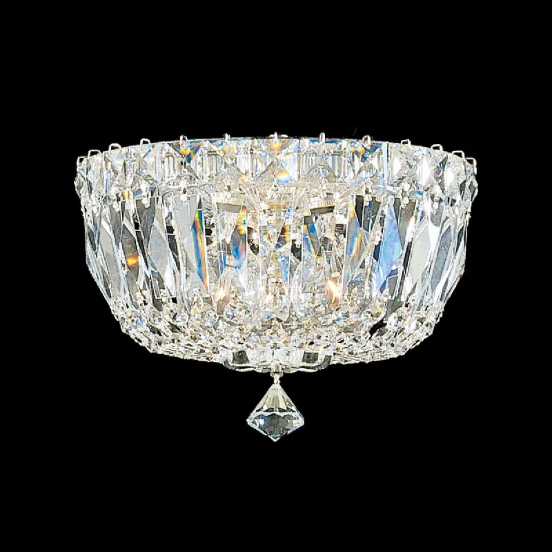 High - lumen track lighting for bright spacesPetit Crystal Deluxe 3-Light Flush Mount High - lumen track lighting for bright spacesPetit Crystal Deluxe 3-Light Flush Mount