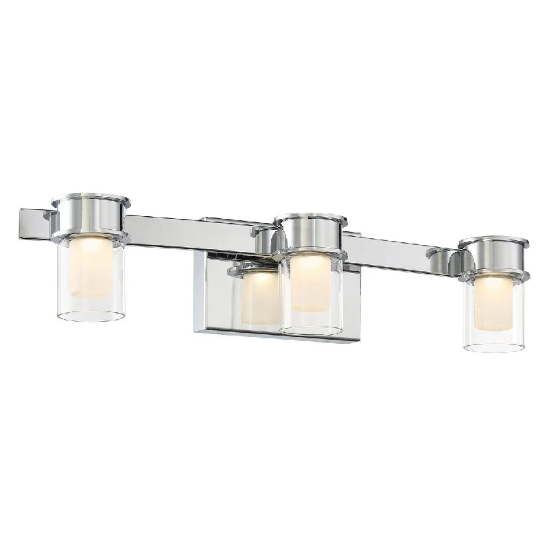 Industrial Lighting for Woodworking FactoriesHerald Square 22 in. 3 lights LED Vanity Light Chrome finish