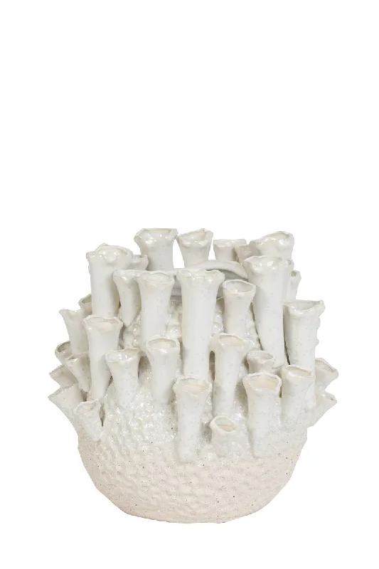 Track lighting with integrated LED driversKyral Vase - Ceramics Cream & White Finish