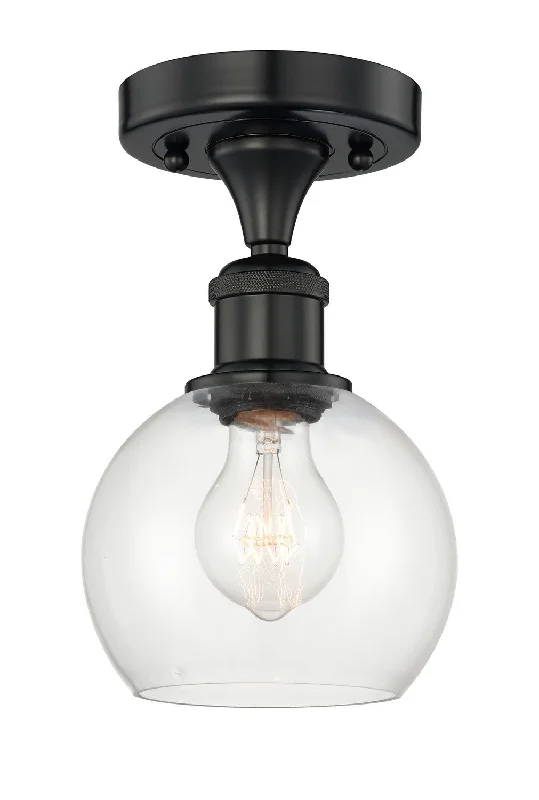 Shock - Resistant Industrial Lighting for Vibrating Machinery AreasEdison One Light Semi-Flush Mount