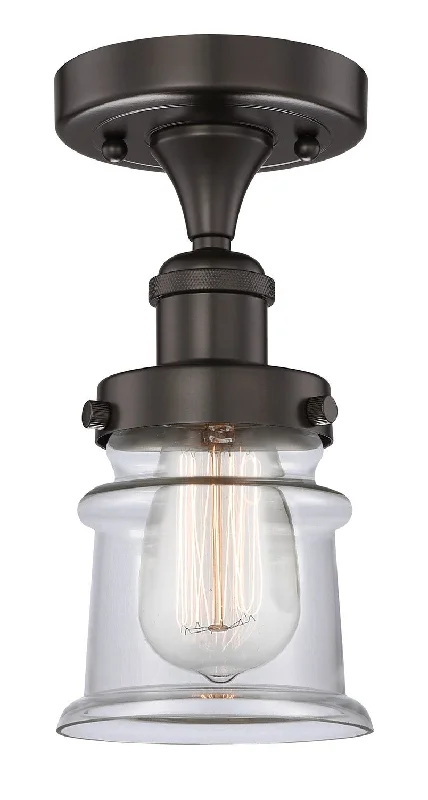 Low - Bay Industrial Lighting Fixtures for Small FactoriesEdison One Light Semi-Flush Mount
