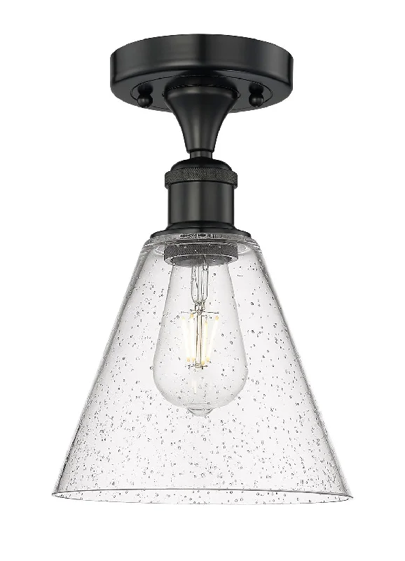 Industrial Lighting for Furniture FactoriesEdison One Light Semi-Flush Mount