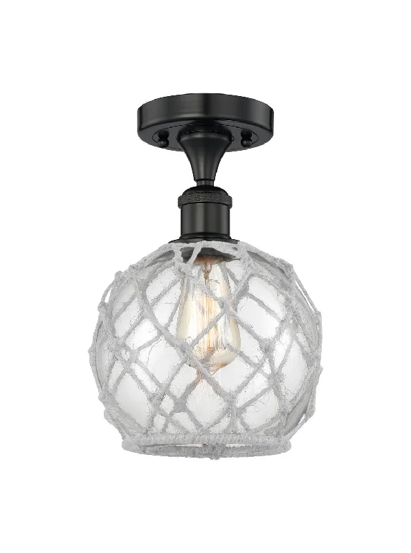 Industrial Lighting for Automotive Manufacturing PlantsEdison One Light Semi-Flush Mount