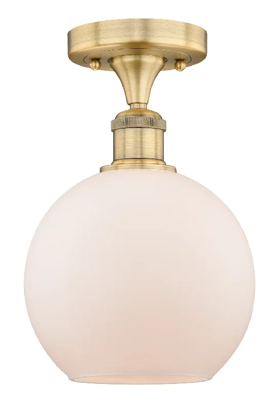 Industrial Task Lighting for Precision WorkstationsEdison One Light Semi-Flush Mount