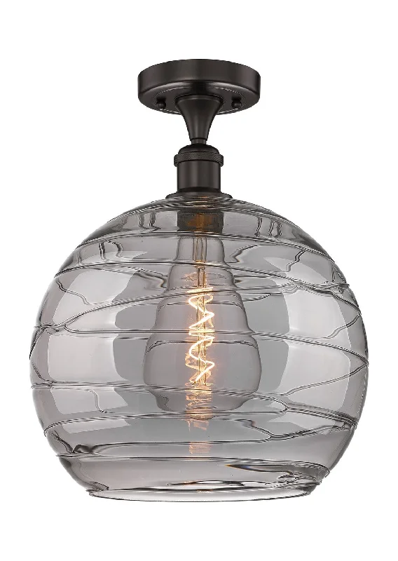 Industrial Lighting for Furniture FactoriesEdison One Light Semi-Flush Mount