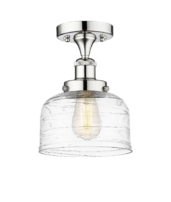 Industrial Pendant Lighting for Machine ShopsEdison One Light Semi-Flush Mount