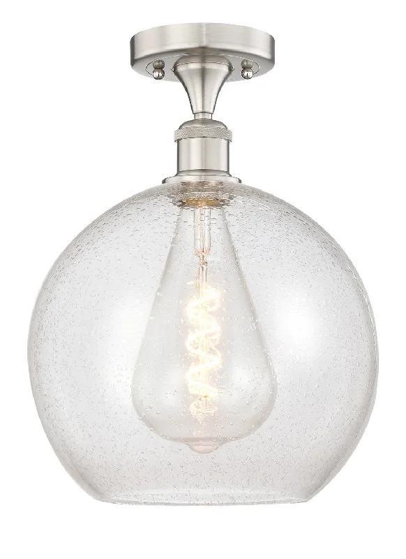 Industrial Wall - Mounted Lighting for Workshop WallsEdison One Light Semi-Flush Mount Industrial Wall - Mounted Lighting for Workshop WallsEdison One Light Semi-Flush Mount