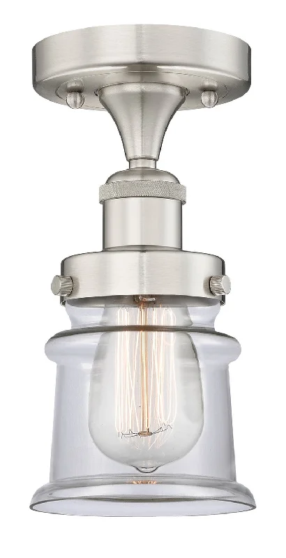 Industrial Lighting for Metal Fabrication ShopsEdison One Light Semi-Flush Mount