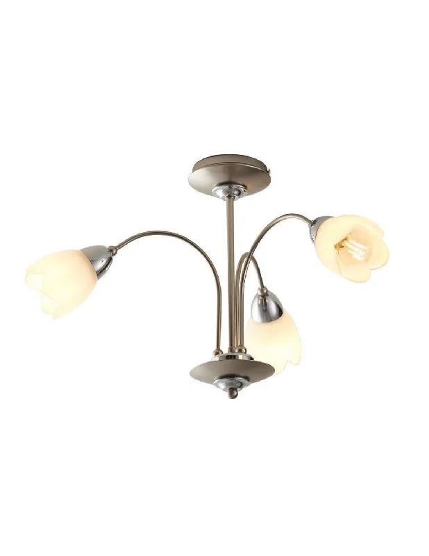 Track lighting with a sleek profileSpring 3Lt/5Lt Semi Flush Ceiling Light