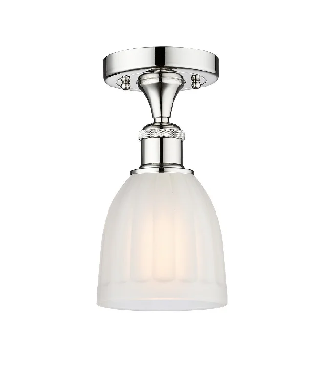 Industrial Lighting with High CRI (Color Rendering Index) for True Color PerceptionEdison One Light Semi-Flush Mount