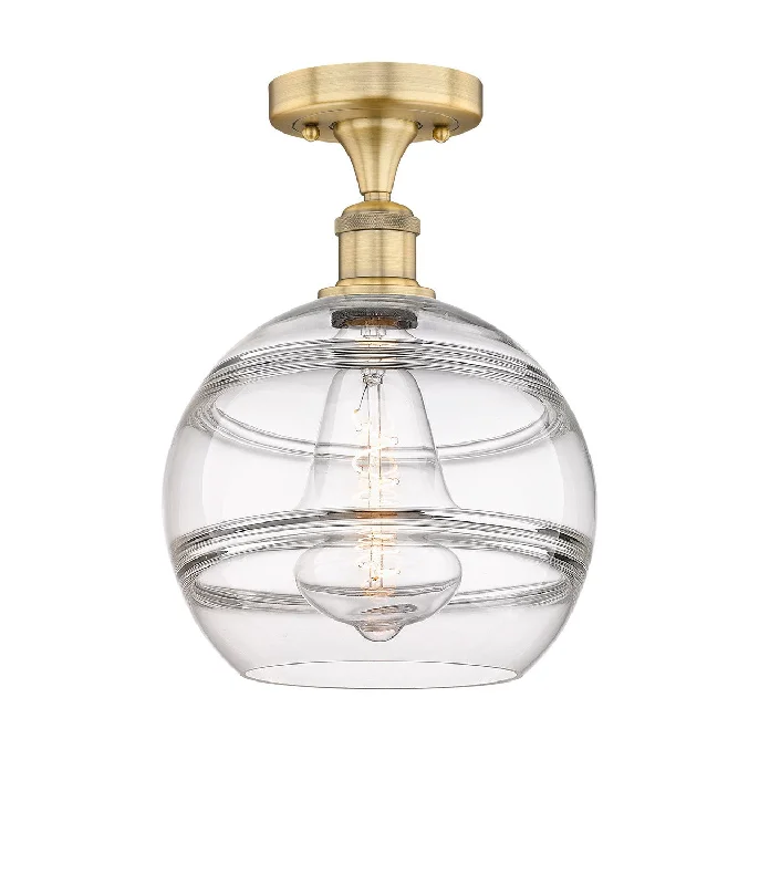 Industrial Area Lighting for Large Open SpacesEdison One Light Semi-Flush Mount