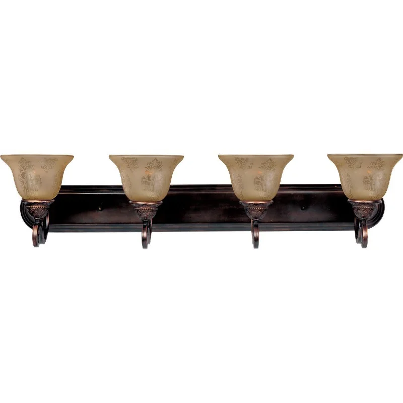 Energy - Efficient Industrial Lighting for Cost - SavingsSymphony 37 in. 4 Lights Vanity Light Oil-Rubbed Bronze Finish