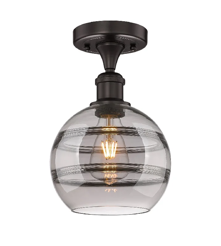 Corrosion - Resistant Industrial Lighting for Coastal FactoriesEdison One Light Semi-Flush Mount