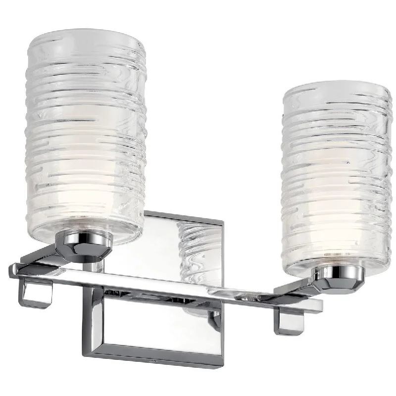 Durable Industrial Lighting for Harsh EnvironmentsGiarosa 15 in. 2 Lights Vanity Light Chrome Finish