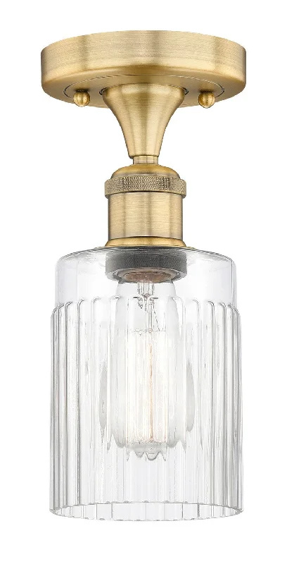 Dimmable Industrial Lighting for Ambiance ControlEdison One Light Semi-Flush Mount