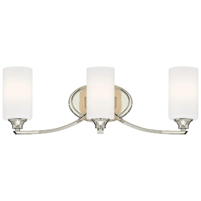 Adjustable Industrial Lighting for Flexible IlluminationTilbury 24 in. 3 Lights Vanity Light Polished Nickel finish