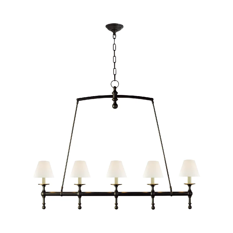Track lighting with a sleek profileClassic Linear Chandelier